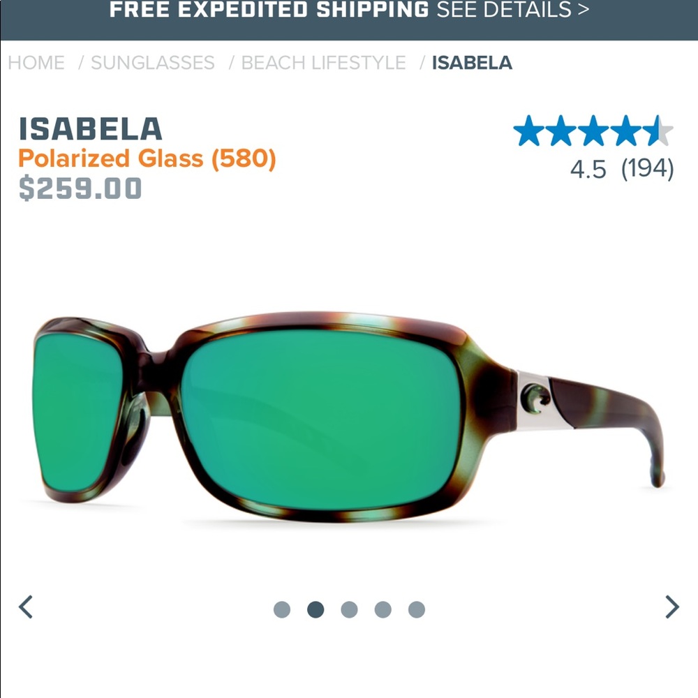 Costa Del Mar Sunglasses